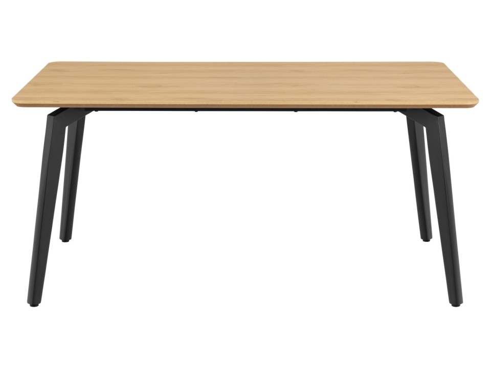 Stół Cadiz 160x90cm naturalny/czarny - ACTONA